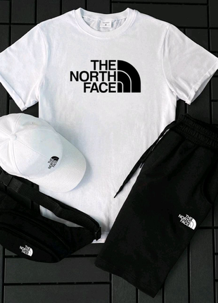 Комплек футболка, кепка, шорти ( adidas, nike, the north face)19 фото