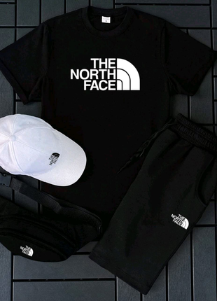 Комплек футболка, кепка, шорти ( adidas, nike, the north face)20 фото