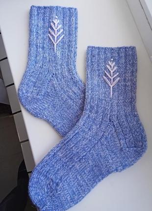 Комплект вязаных носков в подарок (р.36-37, 39-40)4 фото