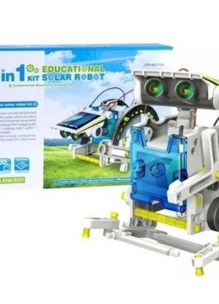 Конструктор робот на солнечных батареях solar robot 13 в 1 детски