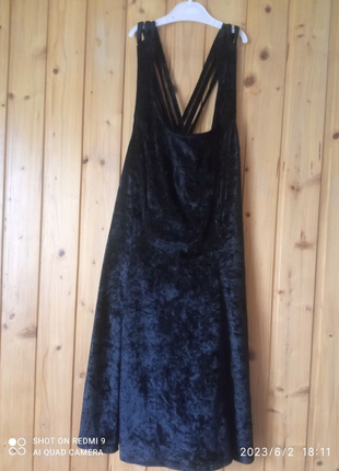 Оксамитова чорна сукня2 фото