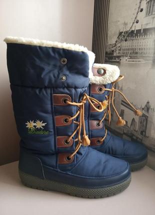Сапоги дутики diadora (41) зимние waterproof (италия) женские