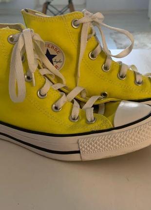 Оригінал кеди converse all star chuk жовті 39-го розміру