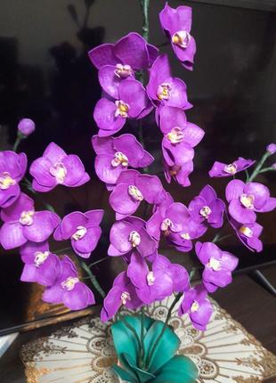 Орхідеї з фоамирана. ручна робота3 фото