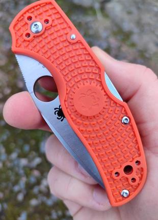 Spyderco native 5 c41 d2 нож складной оранжевый edc раскладной