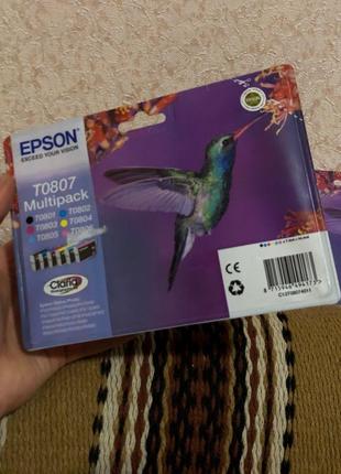 Картриджі epson t0807 t0548