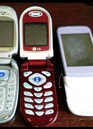 Samsung, lg, nokia - телефони старі, не робочі