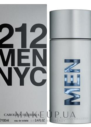 Carolina herrera 212 men nyc туалетная вода мужская, 100 мл