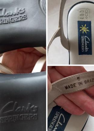 Жіночі босоніжки верх та устілка натуральна шкіра бренду clarks uk 5 eur 389 фото