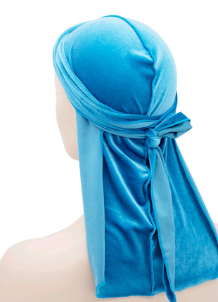 Дюраг durag вельветовый - повязка на голову, платок1 фото