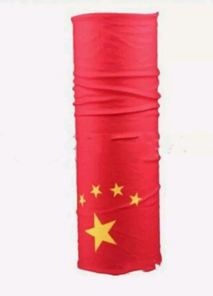 Бафф "китайський прапор", китай - маска на обличчя, бандана