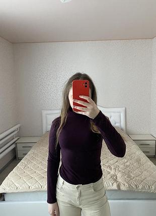 Водолазка бордова