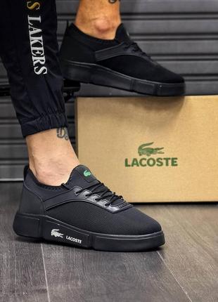 Кроссовки lacoste black1 фото