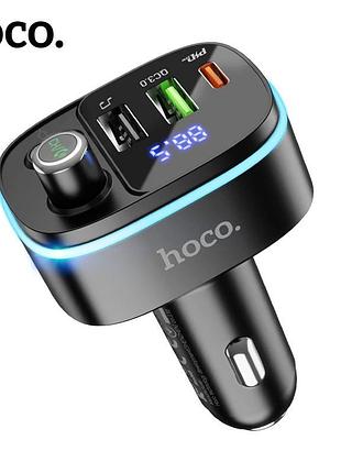 Hoco. fm трансмітер bluetooth 5.0, pd 20w, qc 3.0, type-c