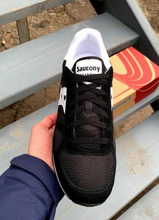 Мужские оригинальные кроссовки saucony shadow original 2108-518s black/white5 фото