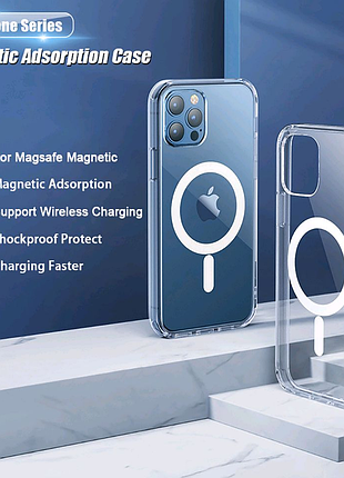 Iphone 12 pro - чехол магнитный, беспроводная зарядка