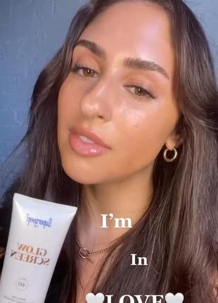 Сияющий солнцезащитный крем supergoop glow screen spf40 10 мл