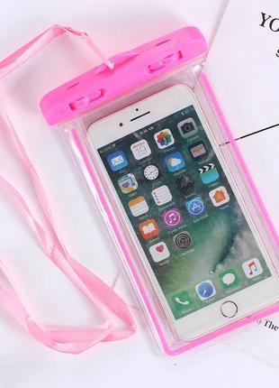 Чохол для смартфона водонепроникний аквабокс до 5.5 світиться