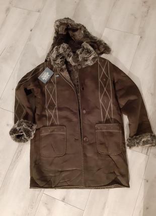 Довга тепла дублянка🔥італія