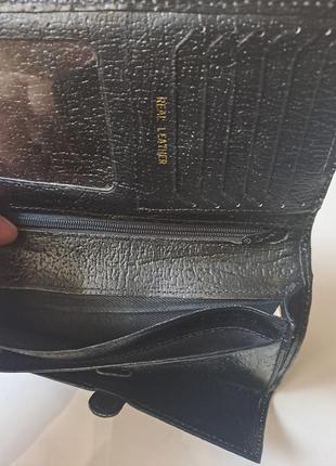 Кожаный кошелек, портмане real leather4 фото