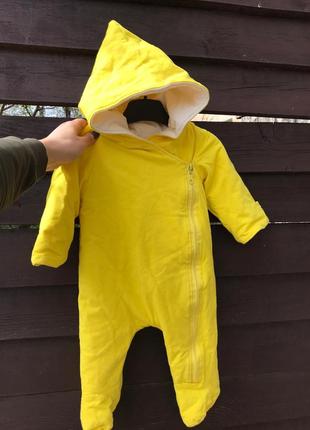 Демісезонний комбінезон бирки немає, дивіться заміри 3-12 місяців3 фото