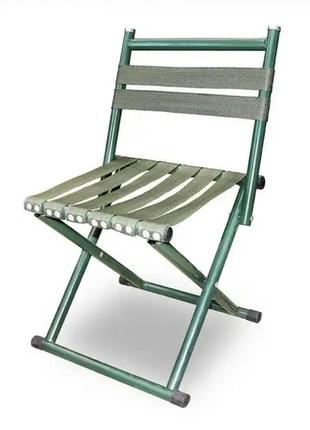 Складаний стілець для пікніка та риболовлі зі спинкою 45 см c-16 фото