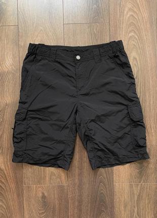 Карго шорты columbia nylon cargo shorts black4 фото