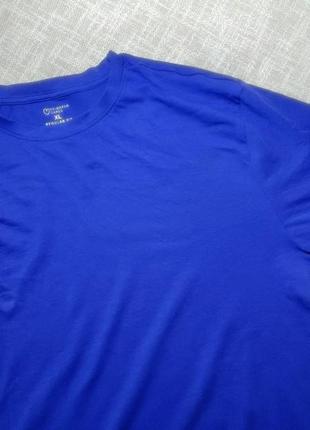 Футболка однотонная свободного кроя 100% хлопок. синяя футболка. однотонная футболка2 фото