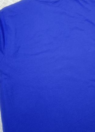 Футболка однотонная свободного кроя 100% хлопок. синяя футболка. однотонная футболка3 фото