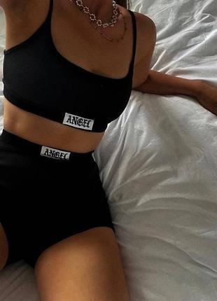Комплект топ с шортами angel