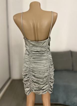Трендовое мини платье с драпировкой No4247 фото