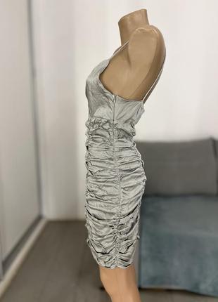 Трендовое мини платье с драпировкой No4246 фото