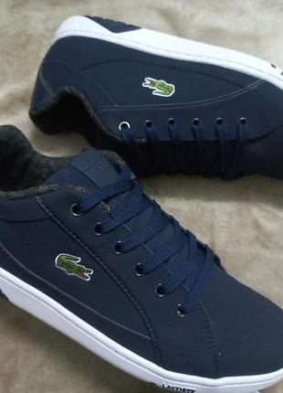 Кроссовки мокасины кожа муж.41р.lacosteвьетнам
