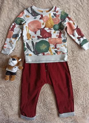 Стильный костюм комплект на малыша 12 - 18 мес1 фото
