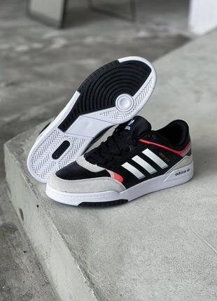 Adidas drop step black / orange (кожа)4 фото