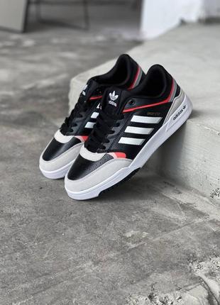 Adidas drop step black / orange (кожа)5 фото