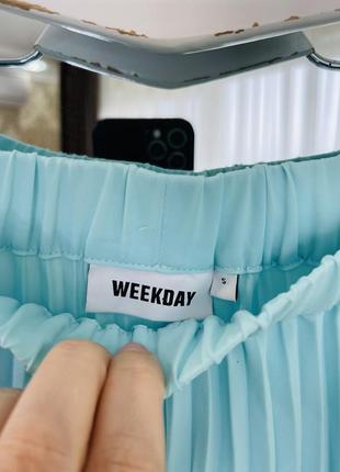 Weekday юбка брюки плиссе5 фото