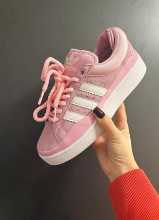 Кроссовки женские adidas campus x bad bunny pink premium