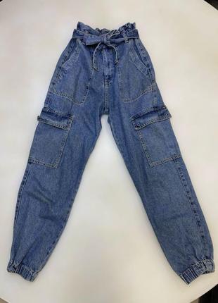 Жіночі джинси з джинсовим ремінцем1 фото