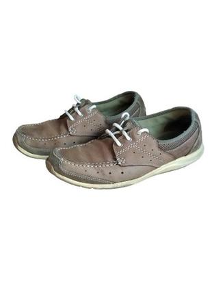 Кожаные мокасины clarks3 фото