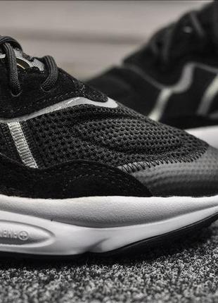 Хіт! новинка! чоловічі кросівки adidas ozweego black white5 фото