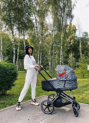 Продам коляску 3 в 1 cybex priam rebellious + чохол для ніг1 фото