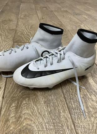 Бутси футбольні nike cr7 mercurial білі