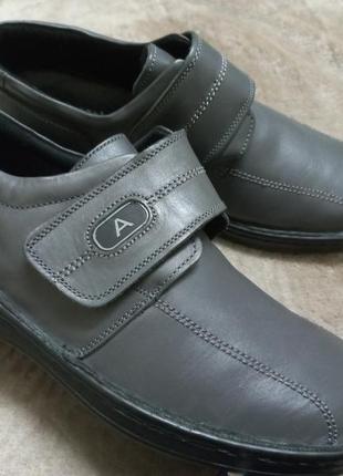 Туфли мокасины кожа муж. 441-41.5р.clarks индии