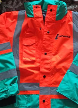 Мембранная рабочая куртка дождевик lafarge, р.хл, качество супер