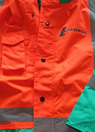 Мембранная рабочая куртка дождевик lafarge, р.хл, качество супер