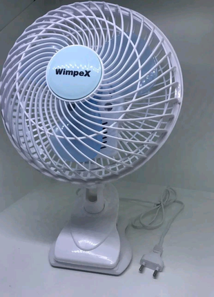 Вентилятор wimpex wx707, 180 mm, 50 bt настольный на прищепке