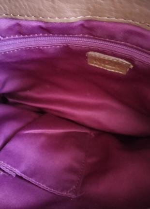 Винтажная сумка кросс-боди ri2k, натуральная кожа, оригинал.7 фото