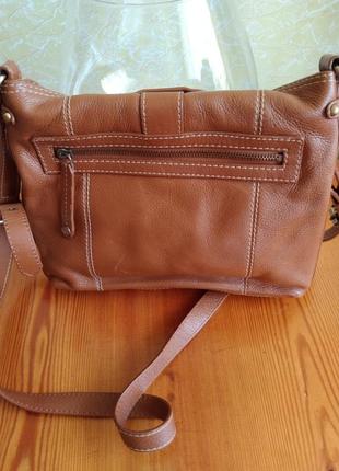 Винтажная сумка кросс-боди ri2k, натуральная кожа, оригинал.3 фото