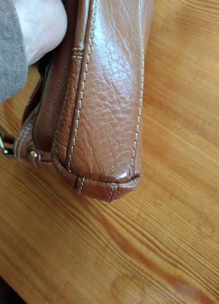 Винтажная сумка кросс-боди ri2k, натуральная кожа, оригинал.9 фото